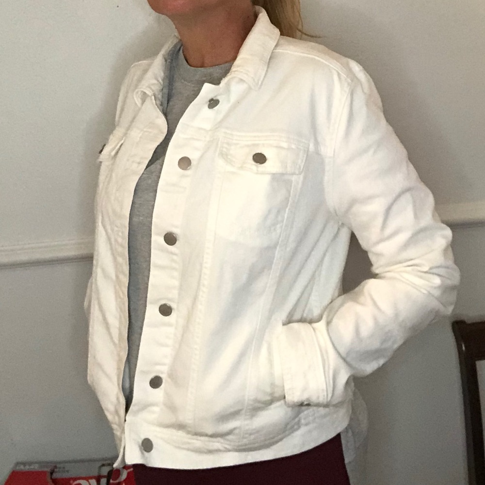 White denim jacket